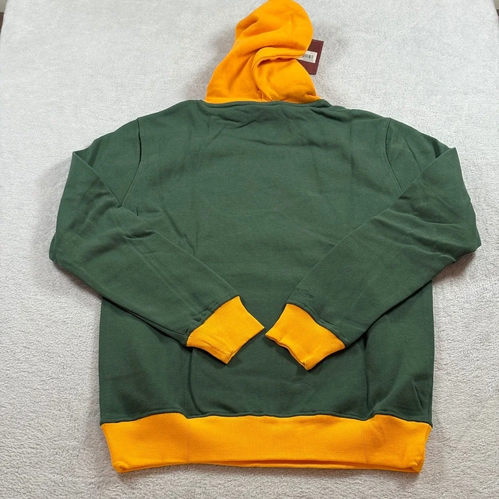 Green Bay Packers Mitchell & Ness Big Face 5.0 Pullover Hoodie Green NFL Medium